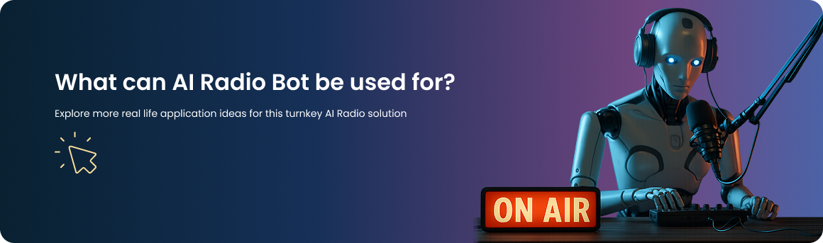 AI Radio Real Life Application Ideas Banner